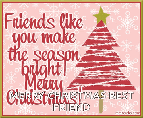 Friendship Christmas Card GIF