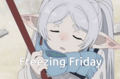 Frieren Sad Freezing Friday GIF