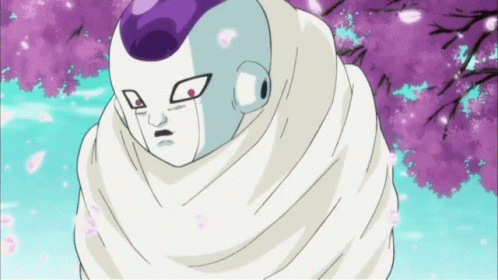 Frieza Cherry Blossoms GIF