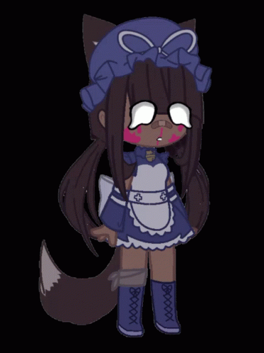 Frightened Gacha Yang GIF