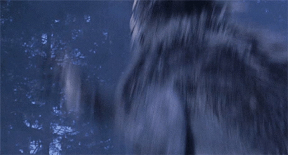 Frightening Werewolf Looking Back GIF