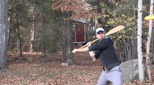 Frisbee Swing And A Miss GIF