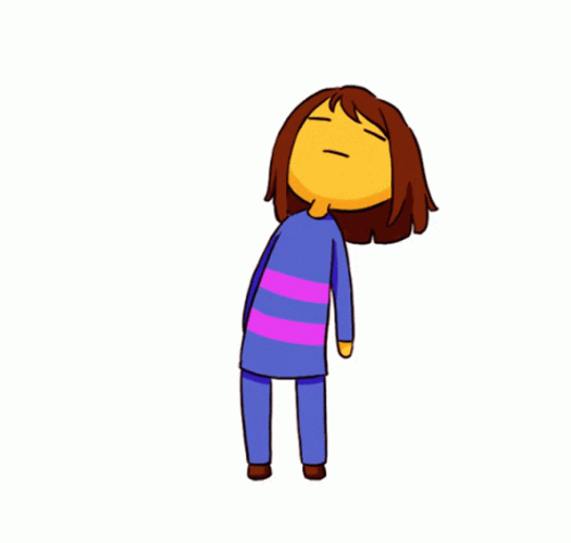 Frisk Meme Head Spinning GIF