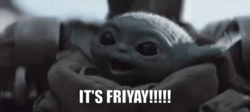 Friyay Baby Yoda Star Wars The Mandalorian GIF