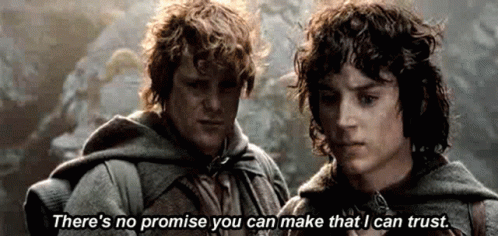 Frodo Baggins Talking To Samwise Gamgee GIF