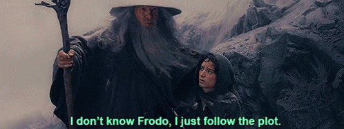 Frodo Follow The Plot GIF