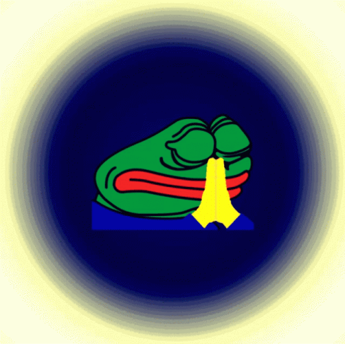 Frog Animation Pray GIF