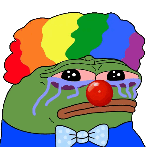 Frog Dressed as a Clown