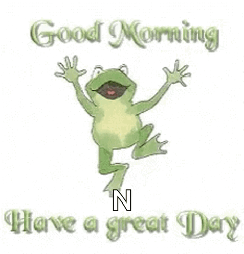 Frog Good Morning Have A Great Day GIF
