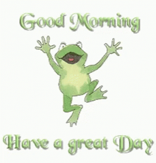 Frog Good Morning Thursday Funny GIF