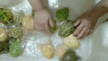 Frog Group Bath GIF