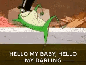 Frog in Top Hat Dancing