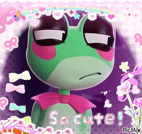 Frog Saying So Cute