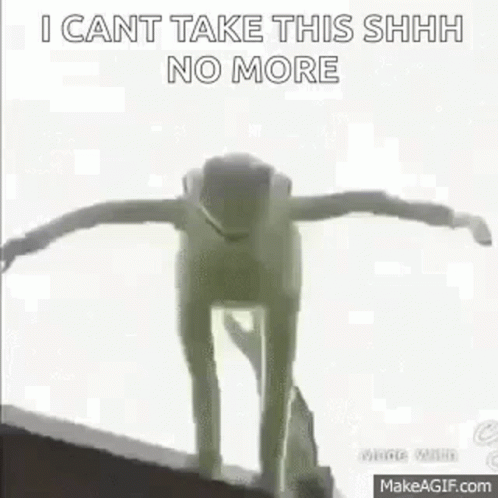 Frog Standing On Rock Saying Shhh GIF
