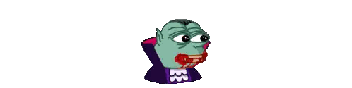 Frog Vampire with Blood