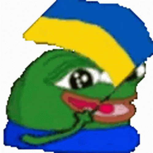 Frog Waving The Flag Of Ukraine GIF