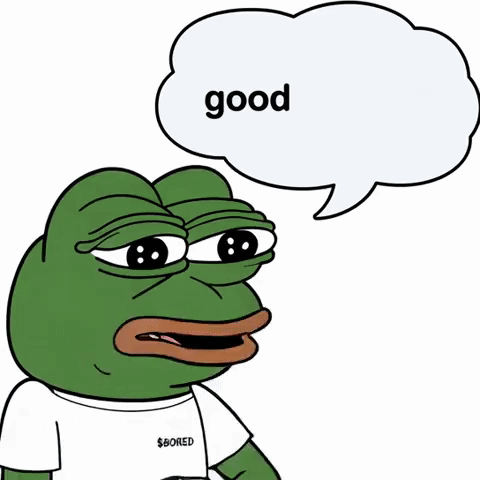 Frog Wearing $ Bored Shirt Saying Good Morning