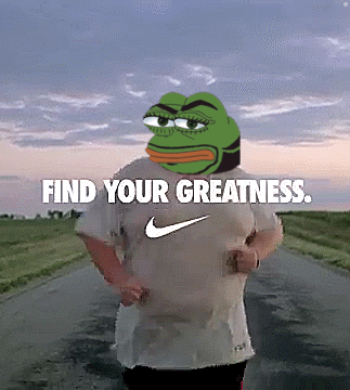 Frog Wearing Nike Shirt Standing on Road