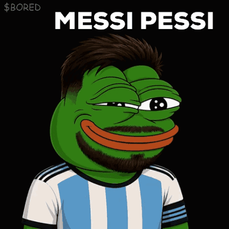 Frog With Beard and Messi Pessi Shirt