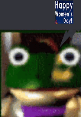 Frog With Happy Women's Day