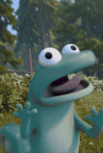 Frog with Open Mouth and Smoke