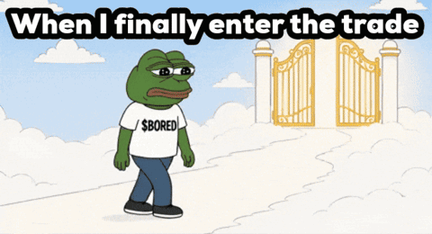 Frog With Shirt Saying $ Bored GIF