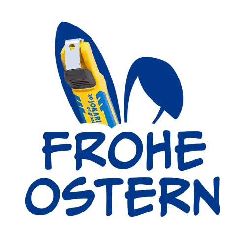 Frohe Ostern Sticker with Bunny Ear