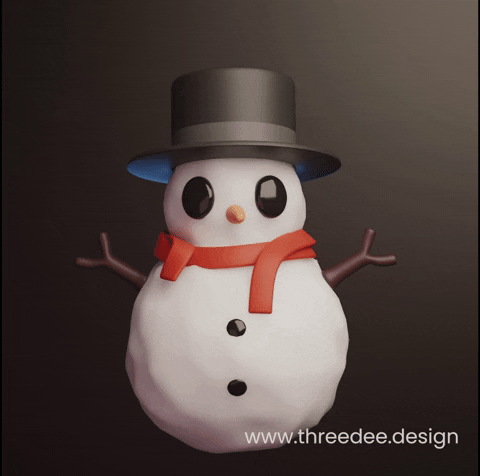 Frosty The Snowman Black Hat GIF
