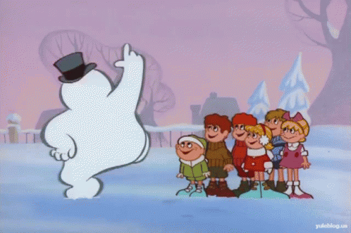 Frosty The Snowman Dancing To The Kids GIF