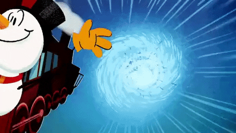 Frosty The Snowman Hand Waving GIF