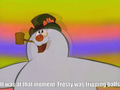 Frosty The Snowman Head Shake Animated GIF