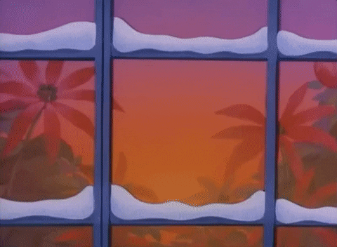 Frosty The Snowman Looking Outside GIF