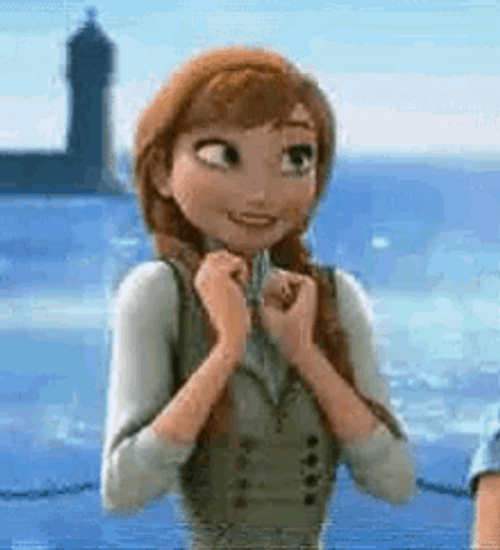 Frozen Anna Excited Yes GIF