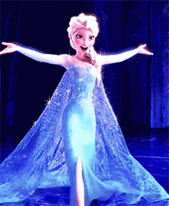 Frozen Character Dancing With Arms Outstretched GIF