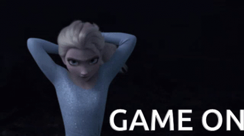 Frozen Elsa Saying Game On