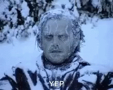 Frozen Jack Nicholson Yes GIF