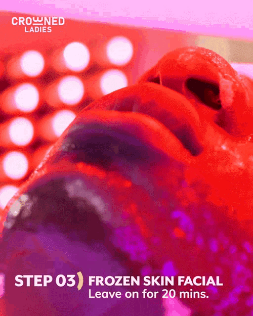 Frozen Skin Facial Treatment GIF