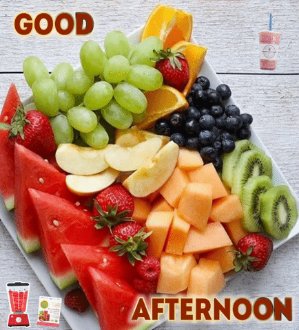 Fruit Plate Good Afternoon GIF