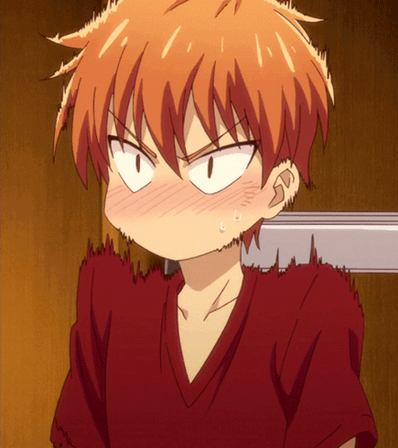 Fruits Basket Kyo Sohma Flustered Anime GIF