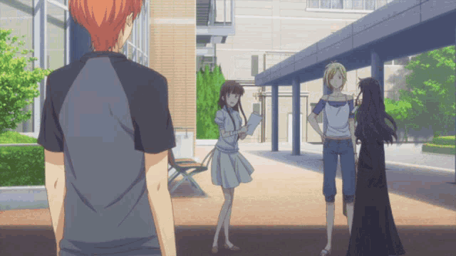 Fruits Basket Shocked Tohru Honda Walks Away GIF