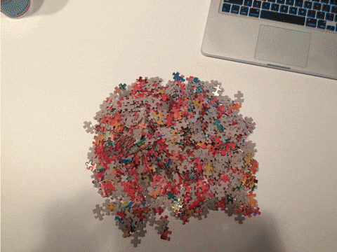 Fruits Jigsaw Puzzle Time Lapse GIF