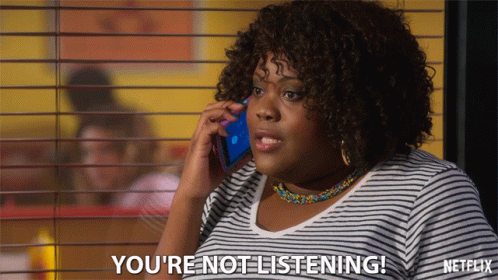 Frustrated Ashley Kelley Not Listening GIF