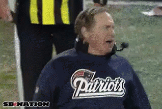 Frustrated Bill Belichick GIF