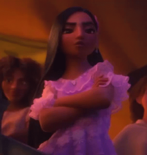 Frustrated Isabela Madrigal Eye Rolling Encanto GIF