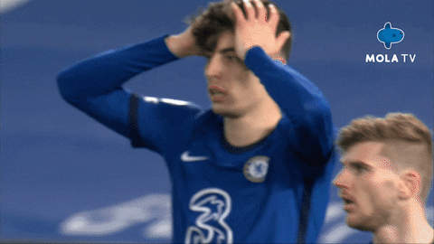 Frustrated Kai Havertz GIF