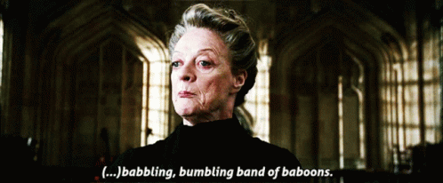 Frustrated Minerva Mcgonagall Babbling GIF