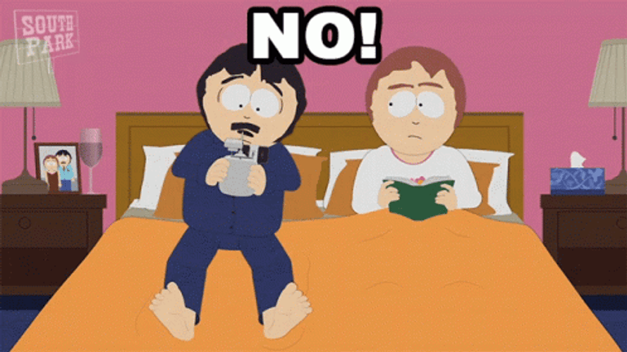 Frustrated Randy Marsh In Bed GIF
