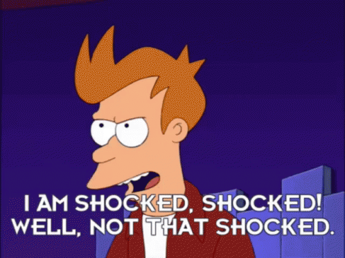 Fry From Futurama Is Shocked And Says Well Not That Shocked GIF