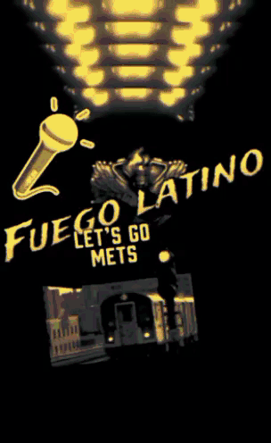 Fuego Latino Let's Go Mets Sign