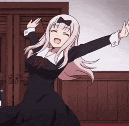 Fujiwara Chika Dance Spin Anime Love Is War GIF